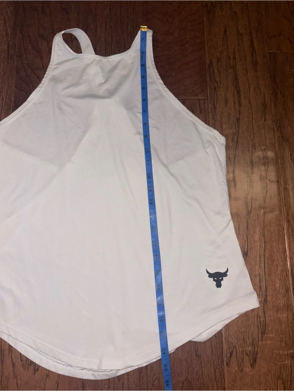 Under Armour Womens Project Rock Tank Top Gym‎ Training CrossFit White Med